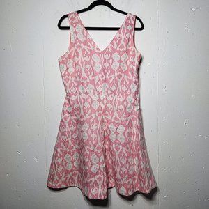 Gap Womens Ikat Printed Sleeveless V-Neck Dress 10 Spring Summer Barbiecore Cute